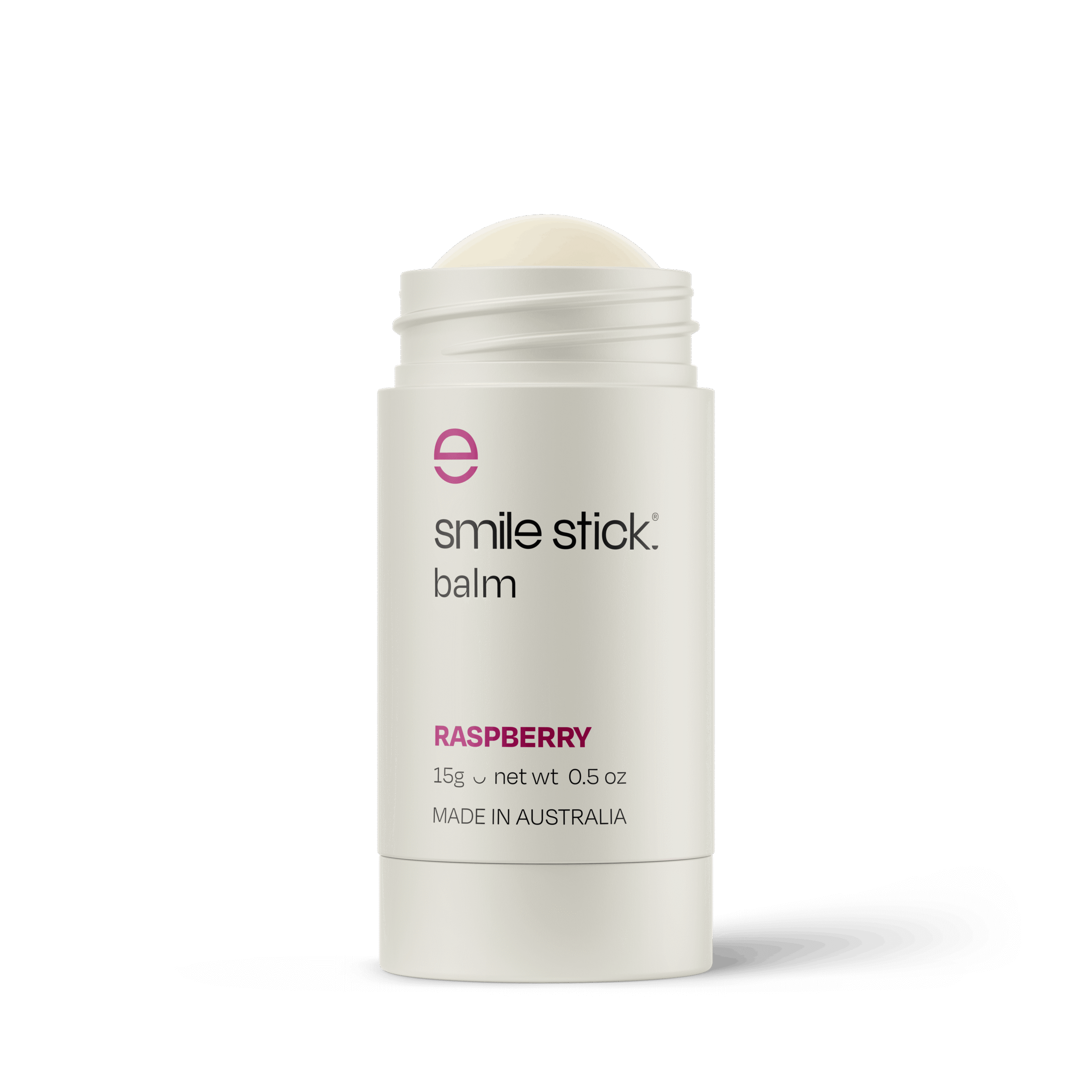 SMILE STICK Front Open RASPBERRY drop shadow